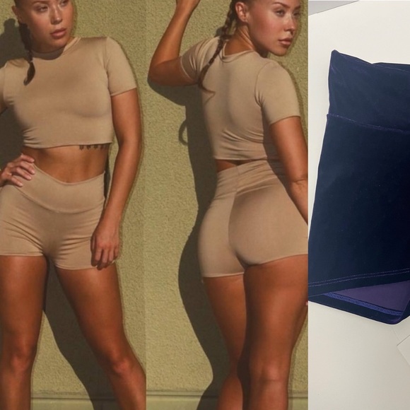 NWOT ⚜️💜⚜️ Laina Rauma velvet purple shorts size S - Picture 10 of 11